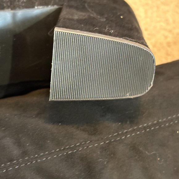 MARC FISHER Boots Size 11M Black Suede OKUN Over the Knee Tie Back MSRP $249.00 - Picture 6 of 7